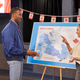 Matt James and Serena P. standing in front of a map of Canada in an episode of The Bachelor